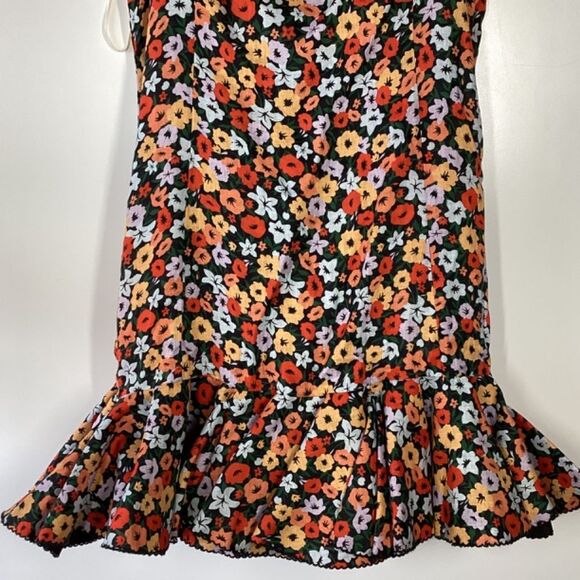Agua by Agua BenditaTumbao Ruffled floral Linen Mini Dress Size  XL - Picture 6 of 14
